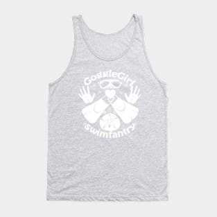 Goggle Girl Crest Wht Tank Top